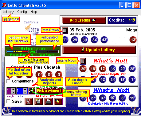 Lotto Cheatah Screenshot